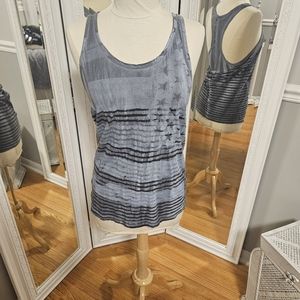 Stars and Stripes Blue Racerback Tanktop Size M
